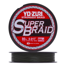Шнур плетеный Yo-Zuri PE Superbraid 80Lb 0,43мм 270м (dark green)