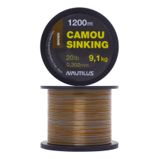 Леска монофильная Nautilus Camou Brown Sinking 0,302мм 1200м (brown)