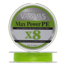 Шнур плетеный Varivas Max Power PE X8 #2 0,235мм 200м (lime green)