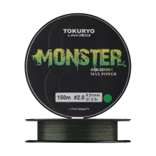 Шнур плетеный Tokuryo Monster X8 #2 0,21мм 150м (moss green)