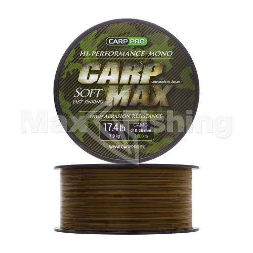 Леска монофильная Carp Pro Carp Max 0,25мм 1000м (camo)