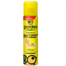 Аэрозоль Gardex Baby от комаров и мошки для детей от 1 года 80мл