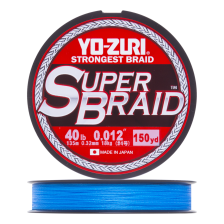 Шнур плетеный Yo-Zuri PE Superbraid 0,32мм 135м (blue)