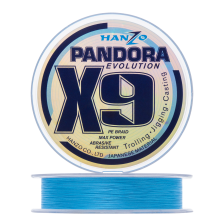 Шнур плетеный Hanzo Pandora Evolution X9 #1,2 0,19мм 200м (blue)