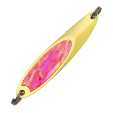 Блесна колеблющаяся Boggy Urizun Spoon Abalone 20гр #Pink/Gold