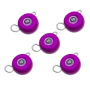 Груз разборная чебурашка Мормыш Таблетка 14гр #06 фиолетовый