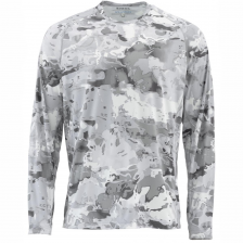 Лонгслив Simms SolarFlex LS Crewneck - Print XL Woodland Camo Sandbar