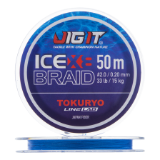 Шнур плетеный Jig It x Tokuryo Ice Braid X8 #2 0,20мм 50м (blue)
