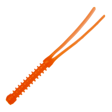 Приманка силиконовая Higashi Double tail worm 2" #Fluo Orange