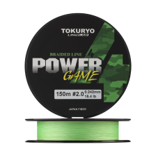 Шнур плетеный Tokuryo Power Game X4 #2 0,242мм 150м (light green)