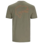 Футболка Simms Bass Outline T-Shirt M Military Heather