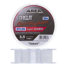 Леска монофильная Toray Trout Real Fighter Nylon Super Hard #0,6 100м (clear)