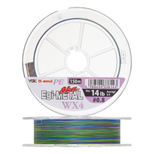 Шнур плетеный YGK G-Soul PE Egi-Metal WX4 #0,8 0,148мм 150м (multicolor)