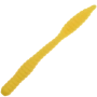 Приманка силиконовая Soorex Pro Soorex Worm 80мм Cheese #103 Yellow