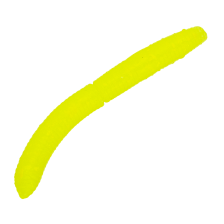 Приманка силиконовая Libra Lures Fatty D'Worm Tournament 55мм #006 Hot Yellow
