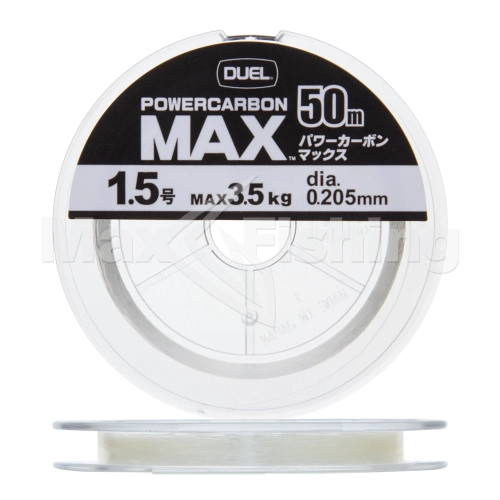 Флюорокарбон Duel Powercarbon Max Fluorocarbon 100% #1,5 0,205мм 50м (clear)