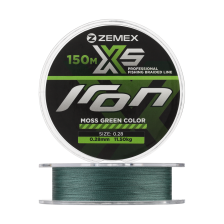 Шнур плетеный Zemex Iron X5 0,28мм 150м (moss green)