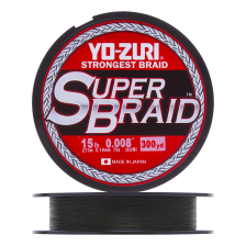 Шнур плетеный Yo-Zuri PE Superbraid 15Lb 0,19мм 270м (dark green)