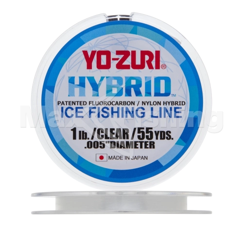Леска монофильная Yo-Zuri Hybrid Ice 0,127мм 50м (clear)