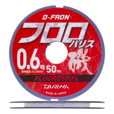 Флюорокарбон Daiwa D-Fron Fluoro Harisu #0,6 0,128мм 50м (clear)