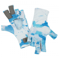 Перчатки Simms SolarFlex SunGlove M Cloud Camo Blue