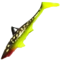 Приманка силиконовая Strike Pro Shark Shad 200мм #Hot Pike