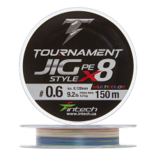 Шнур плетеный Intech Tournament Jig Style PE X8 #0,6 0,128мм 150м (multicolor)