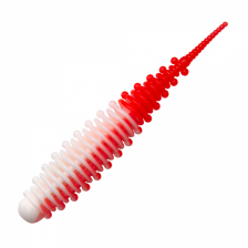 Приманка силиконовая Boroda Baits Mexer 110мм #Белый/Красный