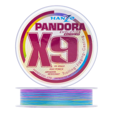 Шнур плетеный Hanzo Pandora Evolution X9 #2,0 0,24мм 200м (multicolor)