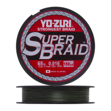 Шнур плетеный Yo-Zuri PE Superbraid 65Lb 0,41мм 135м (dark green)