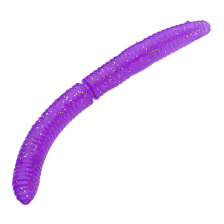 Приманка силиконовая Libra Lures Fatty D'Worm 65мм (10шт) #020 Purple With Glitter