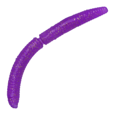 Приманка силиконовая Libra Lures Fatty D'Worm 75мм Cheese #020 Purple With Glitter