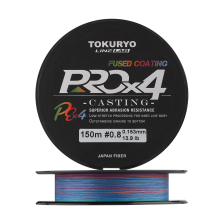 Шнур плетеный Tokuryo Pro PE X4 #0,8 0,153мм 150м (5color)