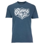 Футболка Simms Fish It Well Badge T-Shirt M Sailor Blue Heather