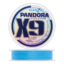 Шнур плетеный Hanzo Pandora Evolution X9 #2,0 0,24мм 200м (blue)