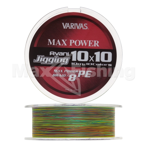 Шнур плетеный Varivas Avani Jigging 10×10 Max Power PE X8 #0,6 0,128мм 200м (multicolor) - 2 рис.