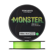 Шнур плетеный Tokuryo Monster X8 #2,5 0,23мм 150м (light green)