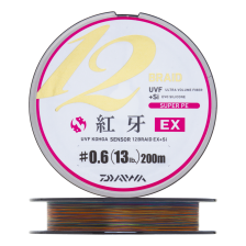 Шнур плетеный Daiwa UVF Kohga Sensor 12 Braid EX +Si #0,6 0,128мм 200м (multicolor)