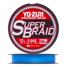Шнур плетеный Yo-Zuri PE Superbraid 0,19мм 135м (blue)