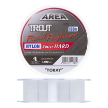Леска монофильная Toray Trout Real Fighter Nylon Super Hard #0,8 100м (clear)