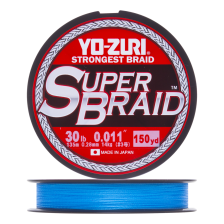 Шнур плетеный Yo-Zuri PE Superbraid 0,28мм 135м (blue)