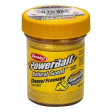 Паста форелевая Berkley PowerBait Natural Scent Trout Bait 50гр Cheese #Natural Gliter