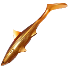 Приманка силиконовая Strike Pro Shark Shad 200мм #Golddigger