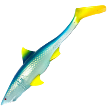 Приманка силиконовая Strike Pro Shark Shad 200мм #Clear Blue Lemonade