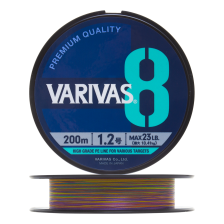 Шнур плетеный Varivas X8 Marking #1,2 0,185мм 200м (multicolor)