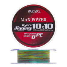 Шнур плетеный Varivas Avani Jigging 10×10 Max Power PE X8 #1,2 0,185мм 300м (multicolor)