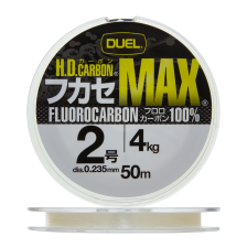 Флюорокарбон Duel H.D. Carbon Max Fluorocarbon 100% #2 0,235мм 50м (clear)