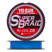 Шнур плетеный Yo-Zuri PE Superbraid 65Lb 0,41мм 135м (blue)