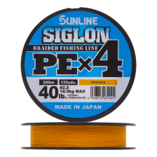 Шнур плетеный Sunline Siglon PE X4 #2,5 0,270мм 300м (orange)