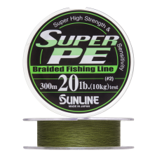 Шнур плетеный Sunline Super PE #2,0 0,235мм 300м (dark green)